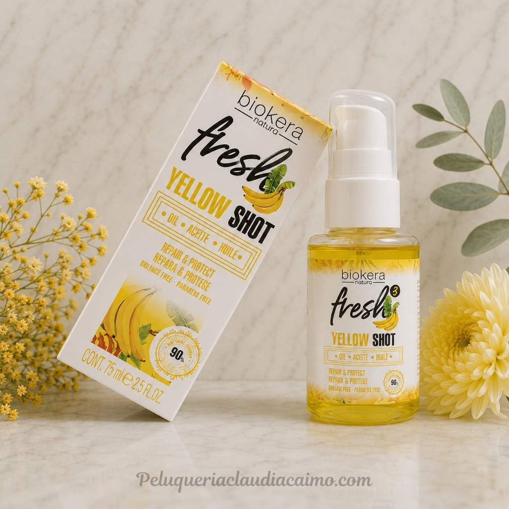 Aceite para reparar el pelo
