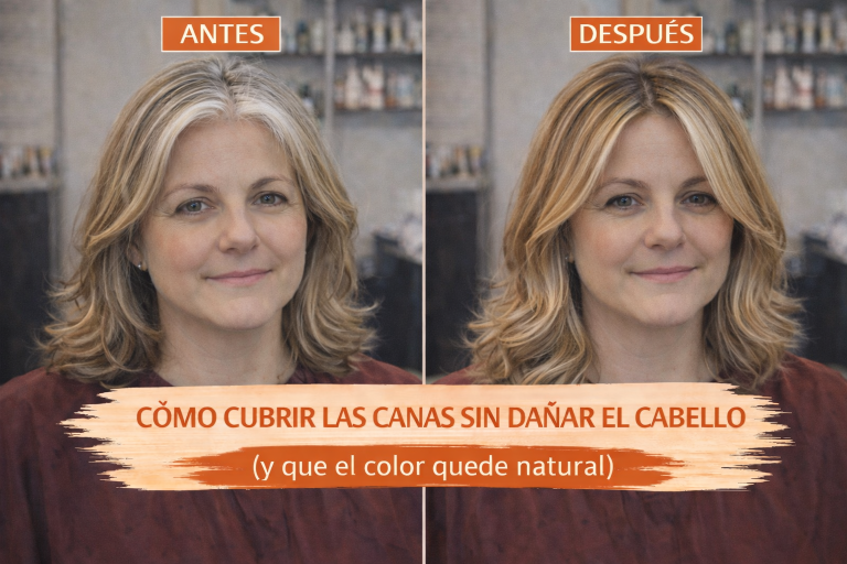Lee más sobre el artículo Cómo cubrir las canas sin dañar el cabello (y que el color quede natural)