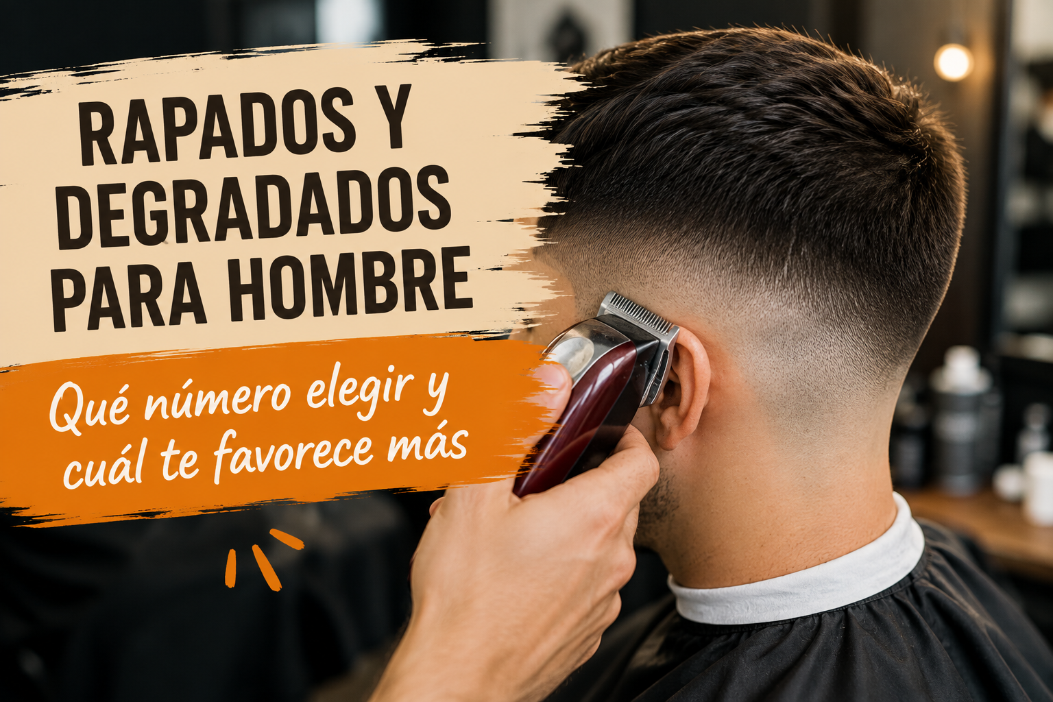 En este momento estás viendo Pelo rapado para hombre: números de máquina, tipos de degradado y cuál elegir