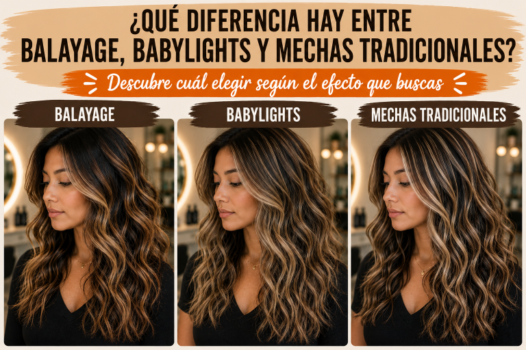 Lee más sobre el artículo ¿Qué diferencia hay entre balayage, babylights y mechas tradicionales? ¿Cuál elegir?
