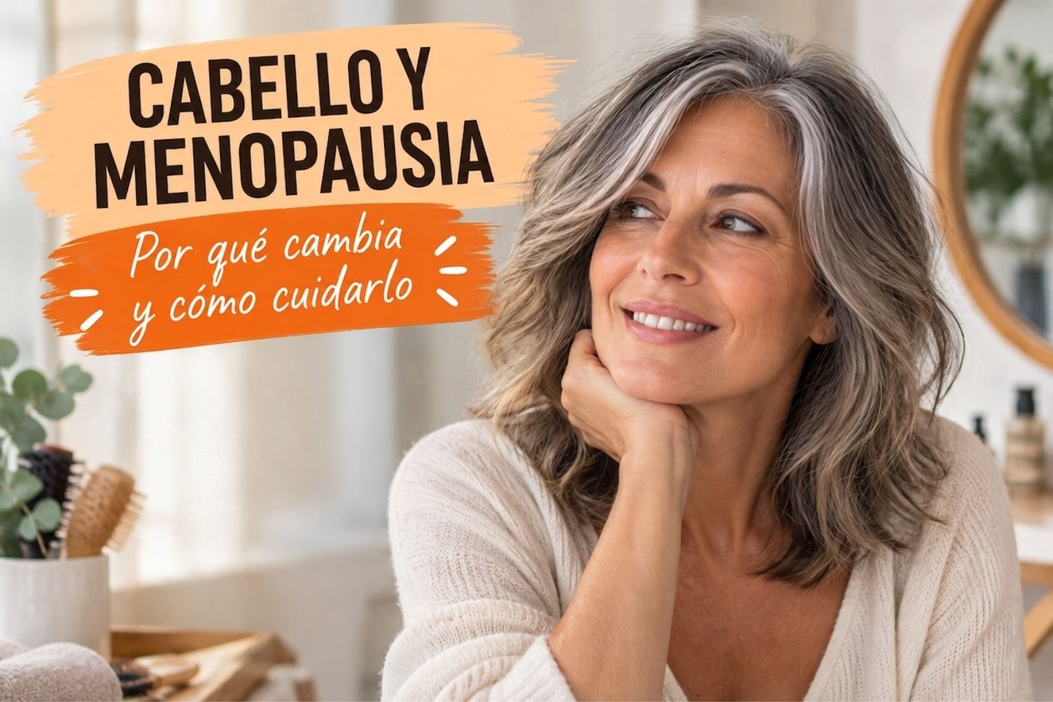 En este momento estás viendo Cabello y menopausia: por qué cambia y qué puedes hacer para cuidarlo