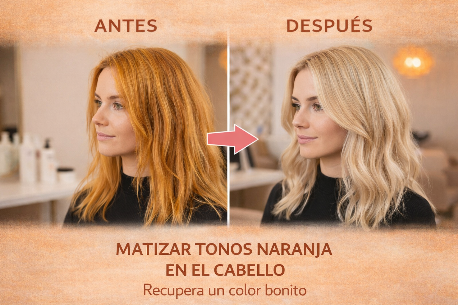 En este momento estás viendo Cómo matizar tonos dorados o naranjas en el cabello y recuperar un color bonito